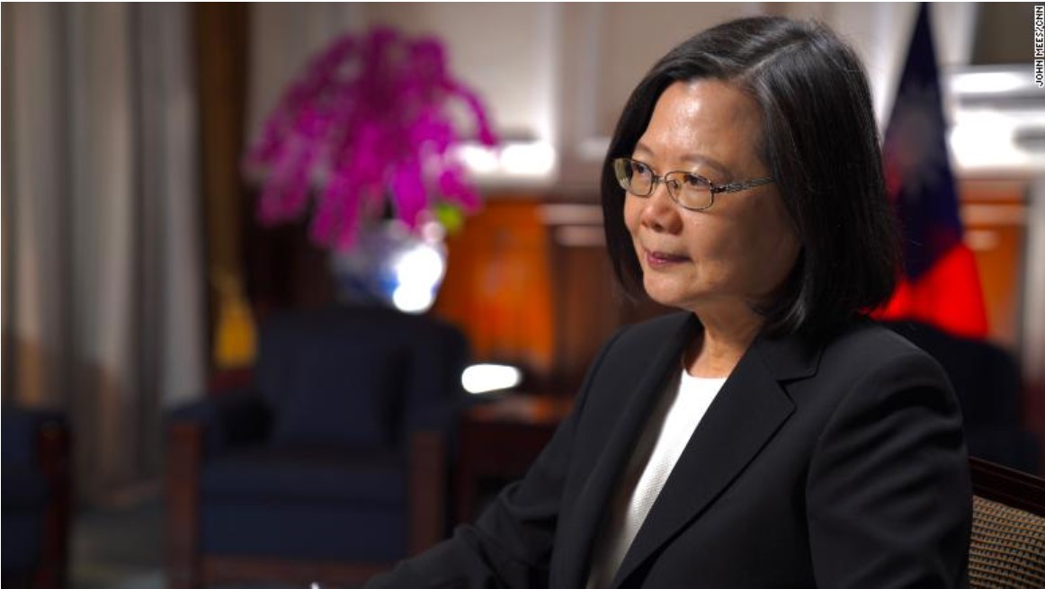 Taiwan’s President says the threat from China is increasing ‘every day’ and confirms presence of US military trainers on the island
